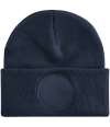 B446 Circular patch printers beanie French Navy colour image
